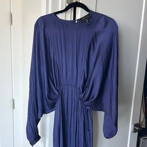 BCBGMaxAzria Blue Dolman Sleeve Cocktail Dress